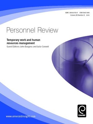 cover image of Personnel Review, Volume 35, Issue 2